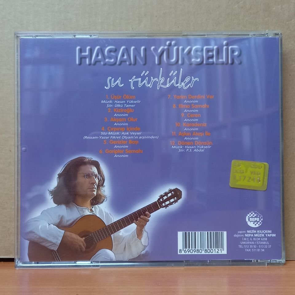 HASAN YÜKSELİR - SU TÜRKÜLER (1997) - CD 2.EL