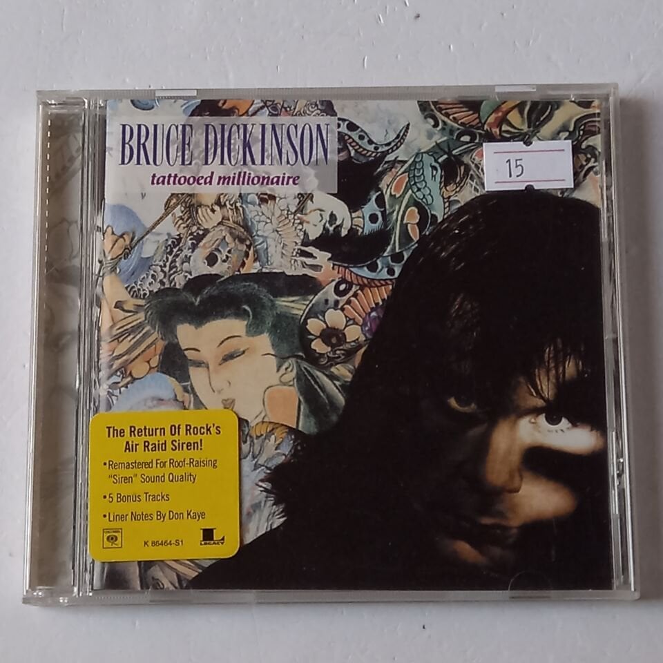 BRUCE DICKINSON – TATTOOED MILLIONAIRE (1990) - CD REMASTERED 2002 REISSUE 2.EL