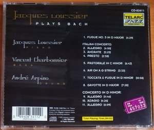 JACQUES LOUSSIER - PLAYS BACH (1996) - CD 2.EL