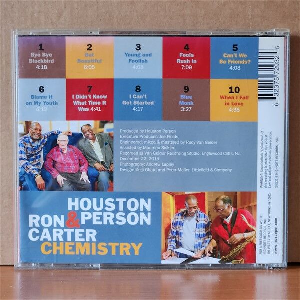 HOUSTON PERSON & RON CARTER – CHEMISTRY (2016) - CD 2.EL