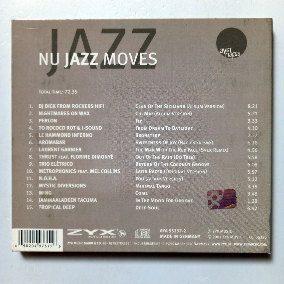 NU JAZZ MOVES / TO ROCOCO ROT & I-SOUND, AROMABAR, NIGHTMARES ON WAX (2001) - CD 2.EL
