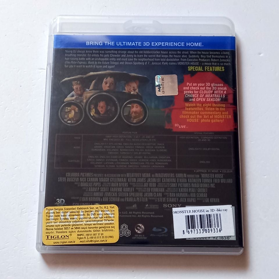 MONSTER HOUSE IN 3D - YÖN.: GIL KENAN - BLU-RAY 3D  2.EL