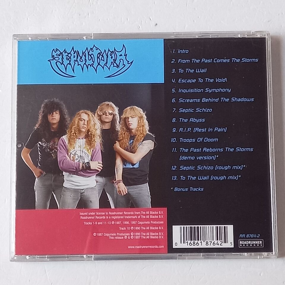 SEPULTURA – SCHIZOPHRENIA (1987) - CD REMASTERED 1997 REISSUE 2.EL