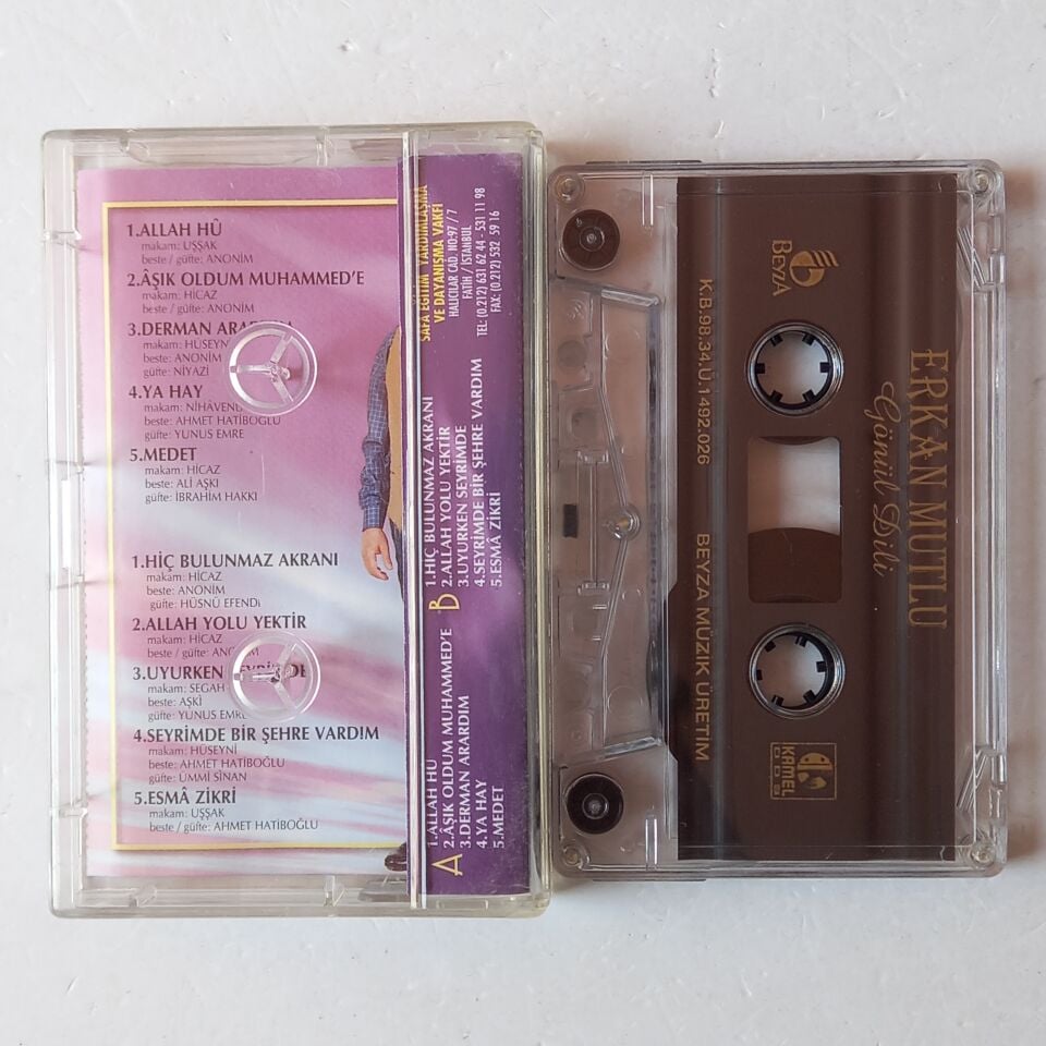ERKAN MUTLU - GÖNÜL DİLİ (1998) - KASET 2.EL