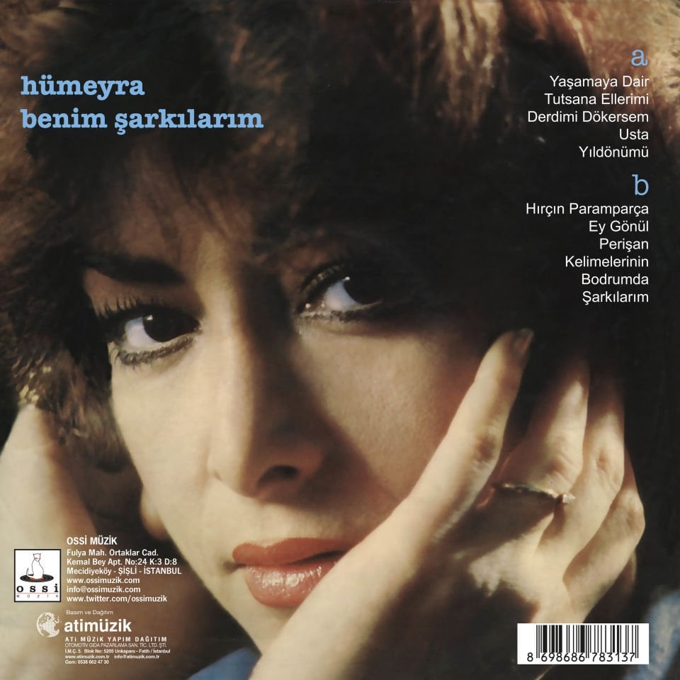 HÜMEYRA - BENİM ŞARKILARIM (1984) - LP 2024 BASIM  SIFIR PLAK