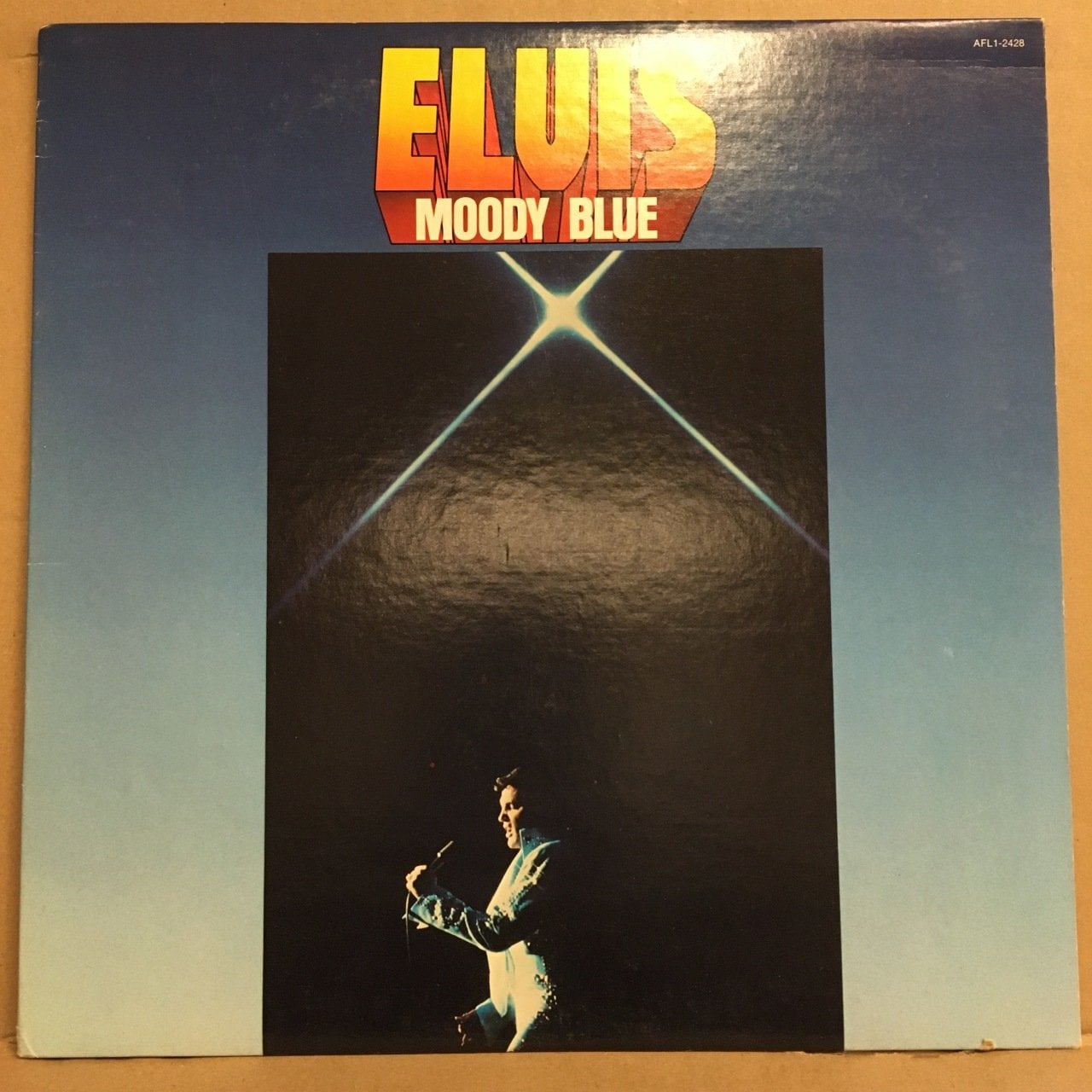 ELVIS PRESLEY - MOODY BLUE (1977) - 2.EL MAVİ PLAK