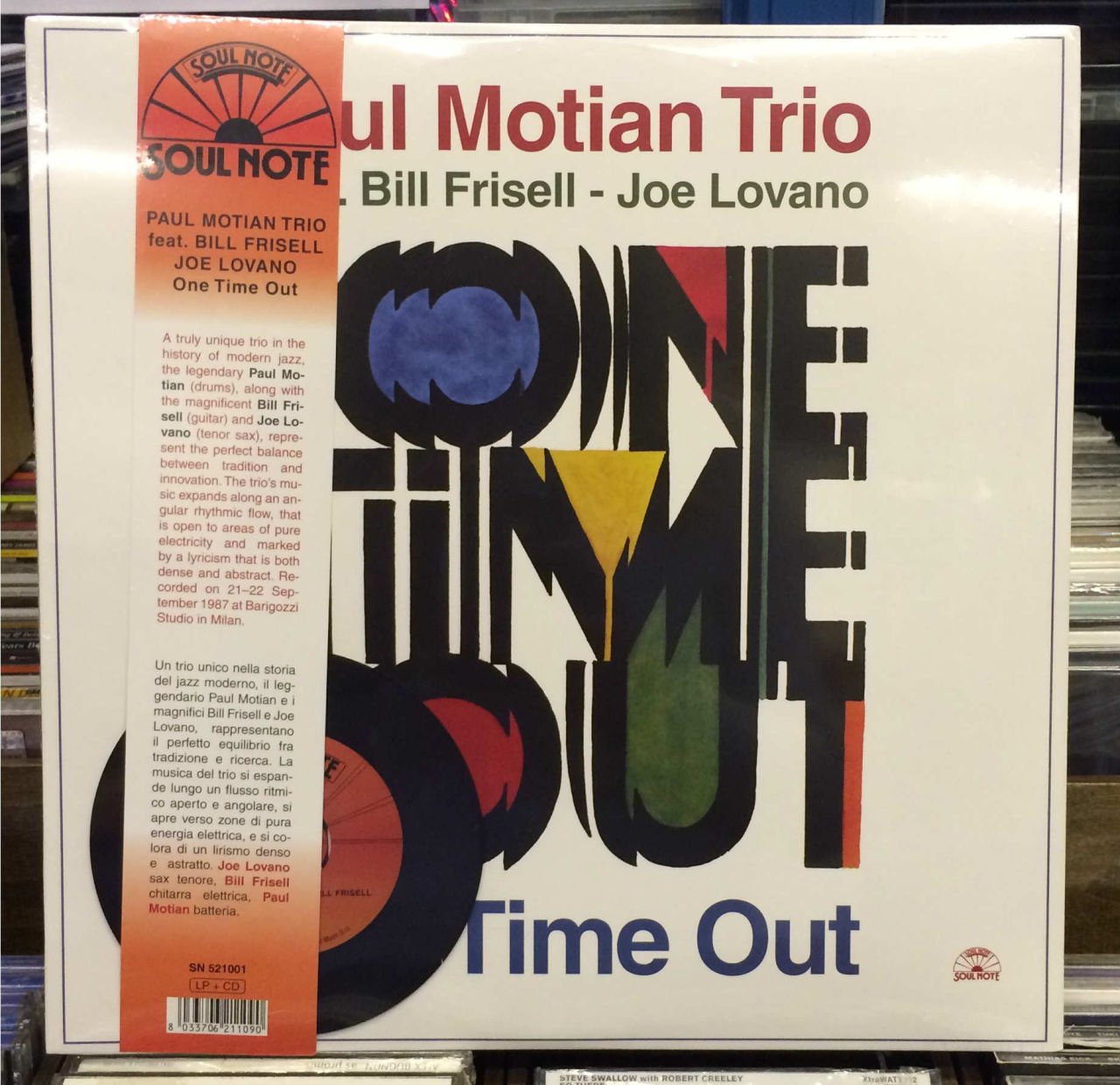 PAUL MOTIAN TRIO - ONE TIME OUT LP SFR