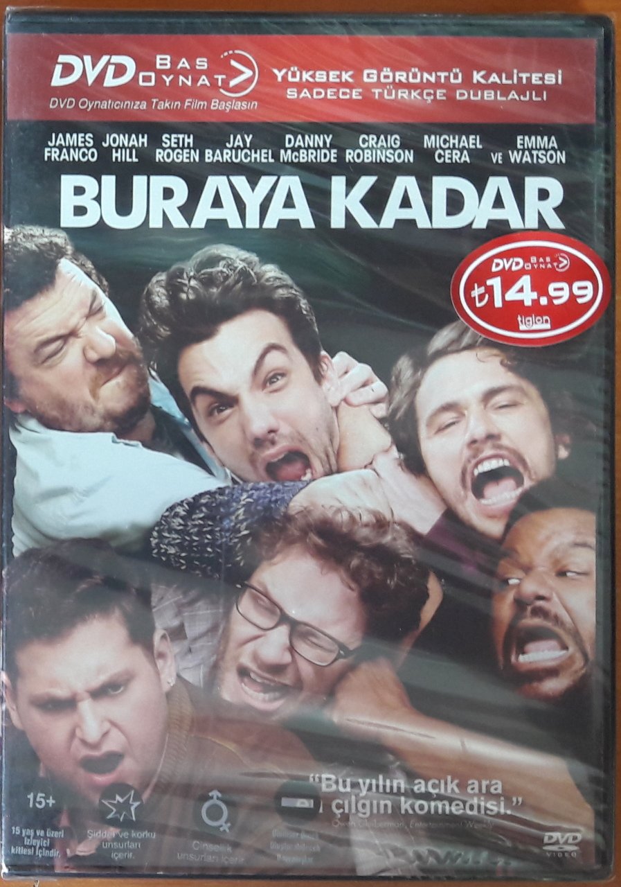 BURAYA KADAR - THIS IS THE END - JAMES FRANCO - EMMA WATSON - BAS OYNAT DVD SIFIR