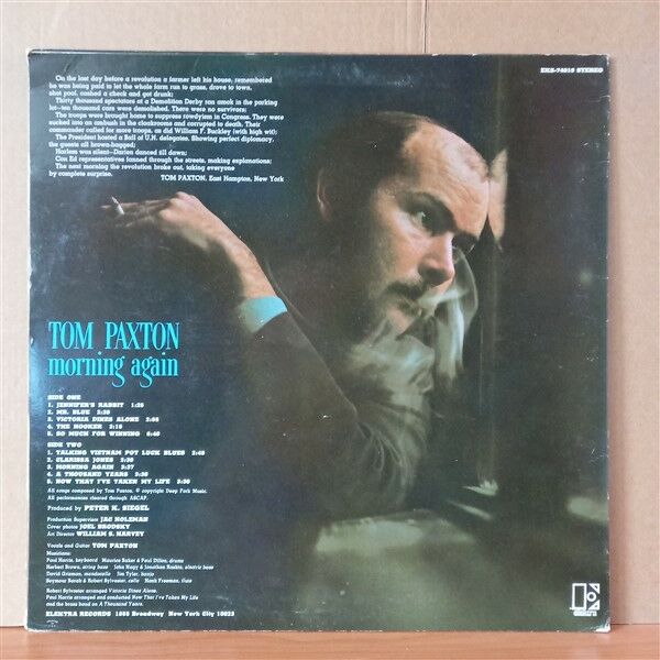 TOM PAXTON – MORNING AGAIN (1968) - LP 2.EL PLAK