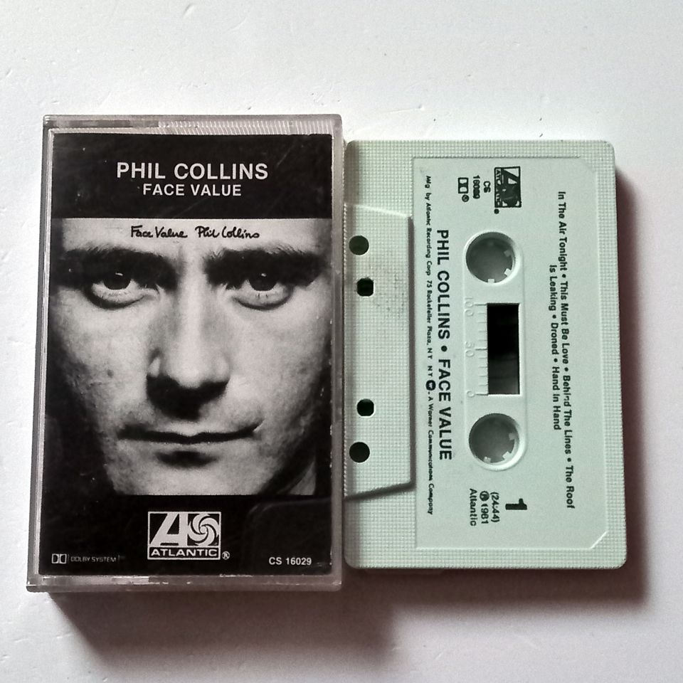 PHIL COLLINS - FACE VALUE (1981) - KASET MADE IN USA 2.EL