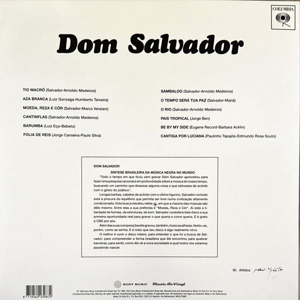 DOM SALVADOR - DOM SALVADOR (1969) - LP 180GR 2025 SILVER COLOURED EDITION LATIN JAZZ SIFIR PLAK