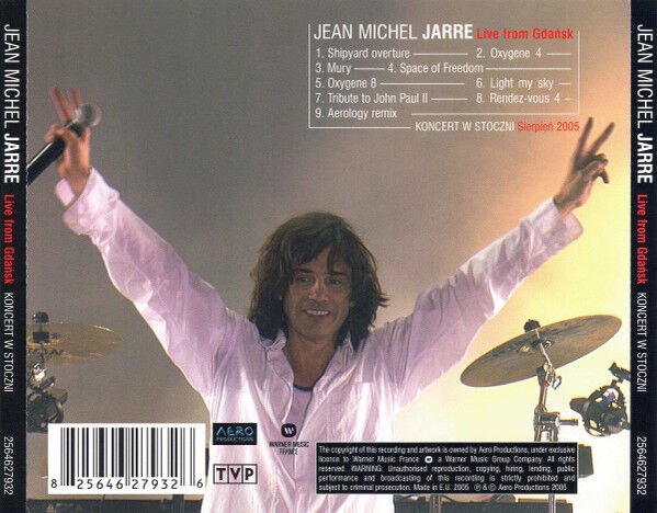 JEAN MICHEL JARRE – LIVE FROM GDANSK / KONCERT W STOCZNI (2005) - CD AMBALAJINDA SIFIR