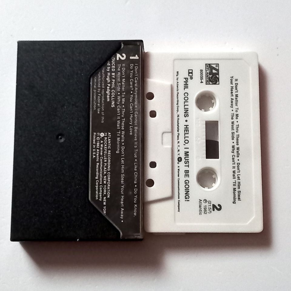PHIL COLLINS - HELLO, I MUST BE GOING! (1982) - KASET MADE IN USA 2.EL
