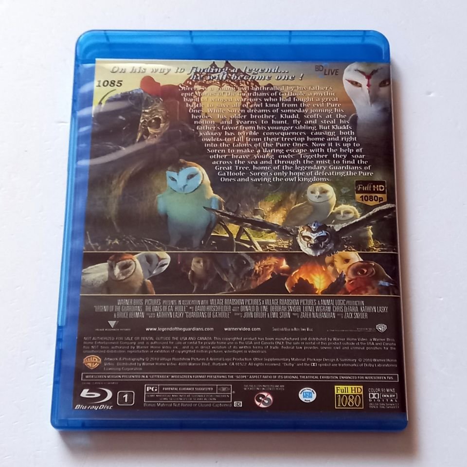 LEGEND OF THE GUARDIANS THE OWLS OF GA'HOOLE - YÖN.: ZACK SNYDER - BLU-RAY 3D  2.EL