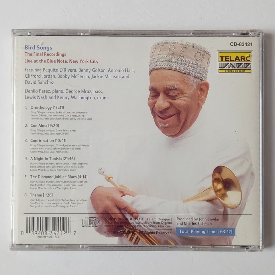 DIZZY GILLESPIE – BIRD SONGS (THE FINAL RECORDINGS) (1997) - CD 2.EL