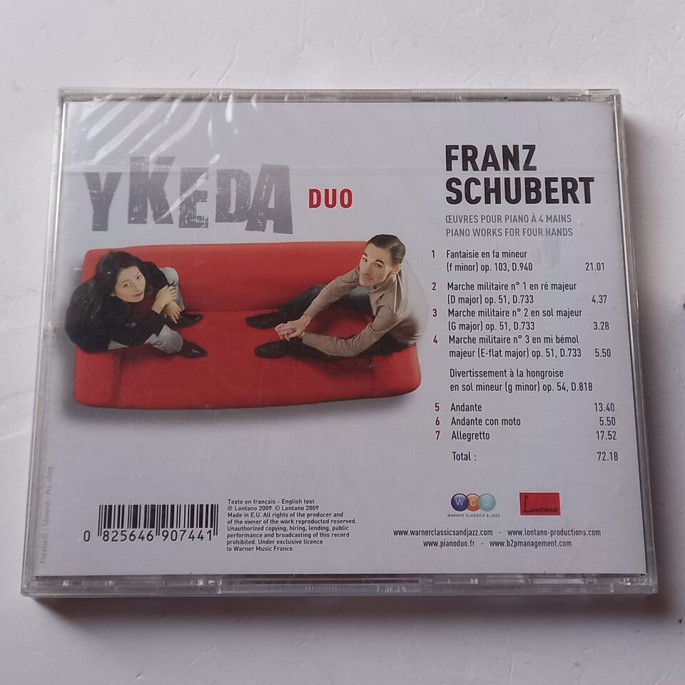 SCHUBERT - DUO YKEDA - OEUVRES POUR PIANO A 4 MAINS / PIANO WORKS FOR FOUR HANDS (2009) - CD AMBALAJINDA SIFIR