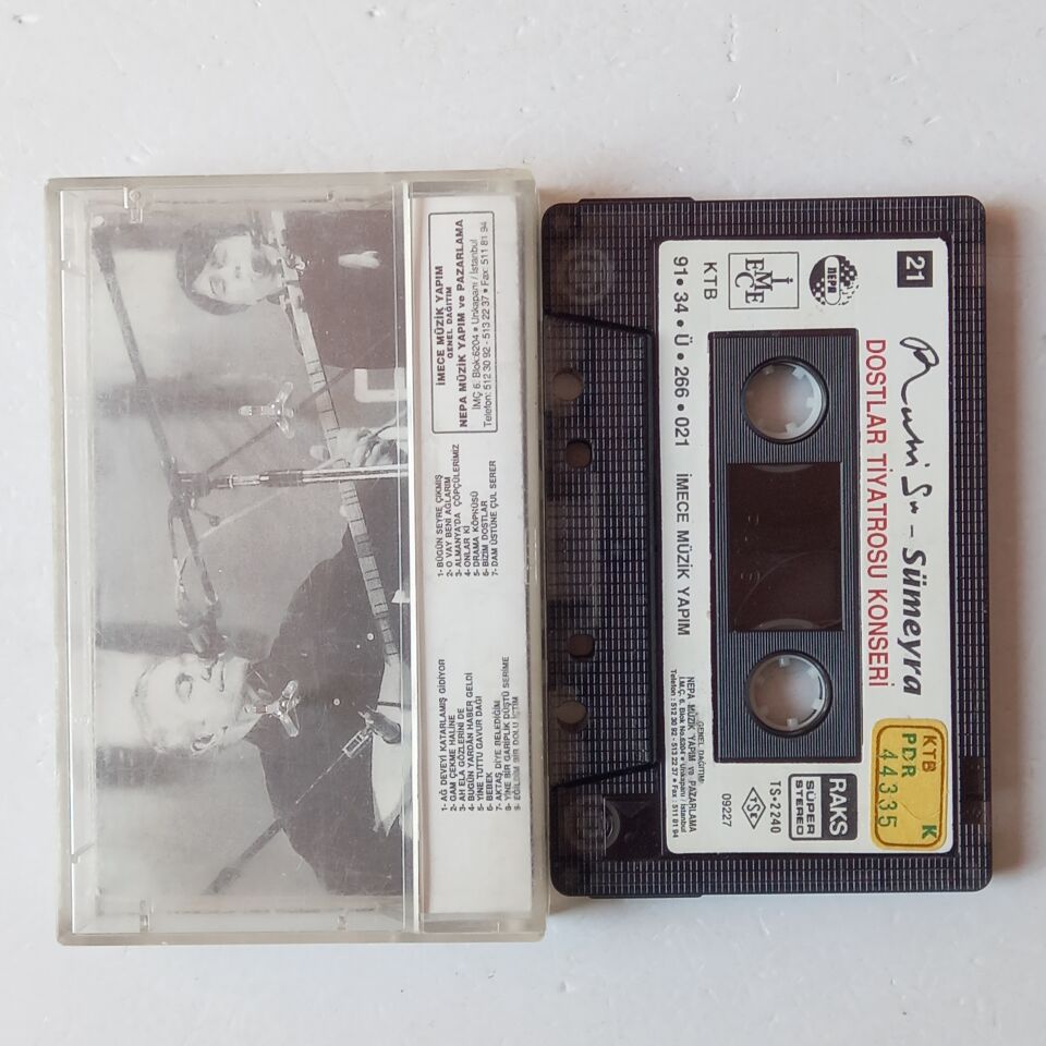 SÜMEYRA / RUHİ SU - DOSTLAR TİYATROSU KONSERİ (1991) - KASET 2.EL