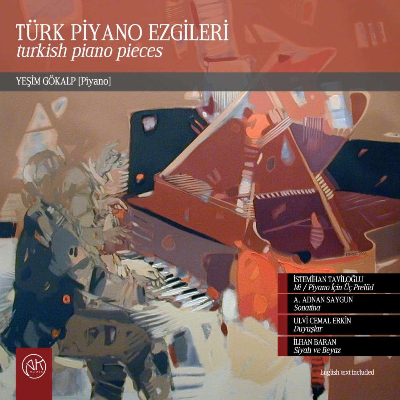 YEŞİM GÖKALP - TÜRK PİYANO EZGİLERİ (2006) - CD SIFIR
