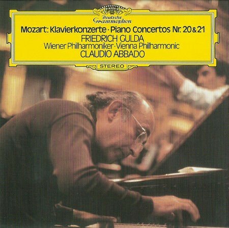 MOZART - PIANO CONCERTOS NR 20 & NR 21 / GULDA ABBADO (1975) - LP 180GR 2016 EDITION DEUTSCHE GRAMMOPHON SIFIR PLAK