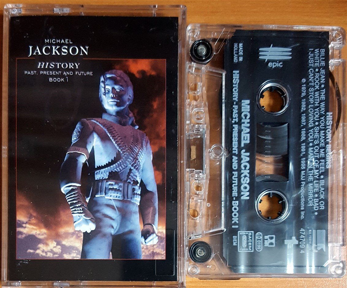MICHAEL JACKSON - HISTORY / PAST, PRESENT AND FUTURE BOOK 1 / HISTORY BEGINS (1995) MADE IN HOLLAND / EPIC KASET 2.EL
