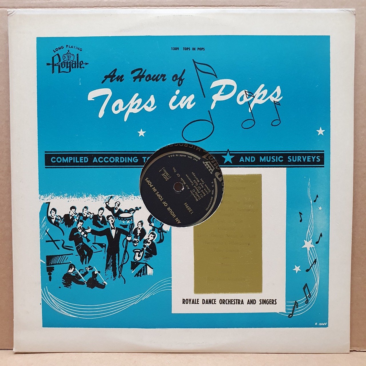 AN HOUR OF TOPS IN POPS / ROYAL DANCE ORCHESTRA AND SINGERS - LP 2.EL PLAK