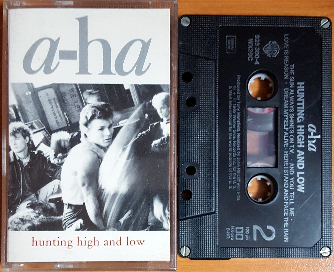 A-HA - HUNTING HIGH AND LOW (1985) MADE IN GERMANY KASET 2.EL