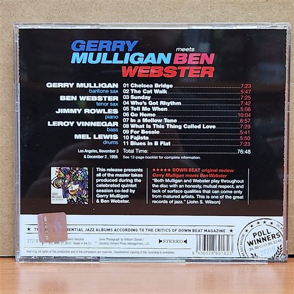 GERRY MULLIGAN / BEN WEBSTER – GERRY MULLIGAN MEETS BEN WEBSTER (2010) - CD 2.EL