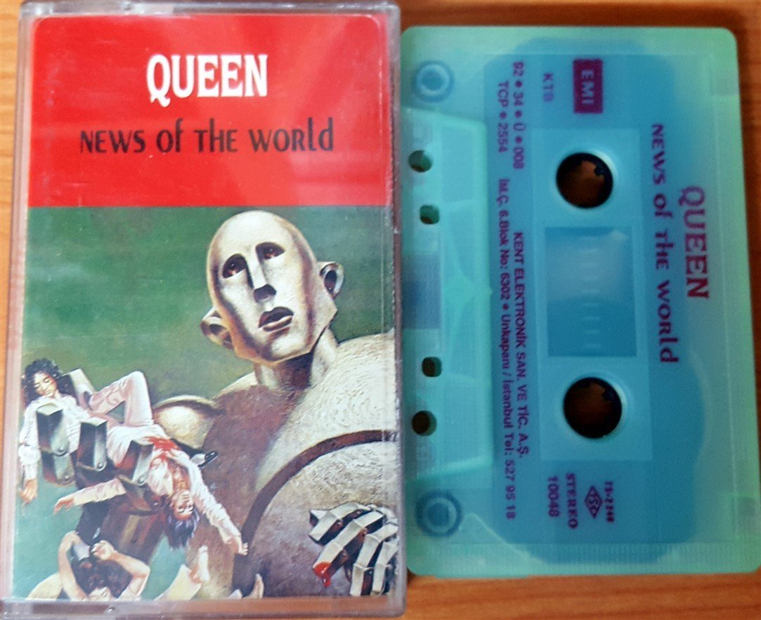 QUEEN - NEWS OF THE WORLD CASSETTE MADE IN TURKEY ''USED''