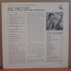 BOBBY DUKOFF - OFF THE CUFF (1958) - LP 2.EL PLAK