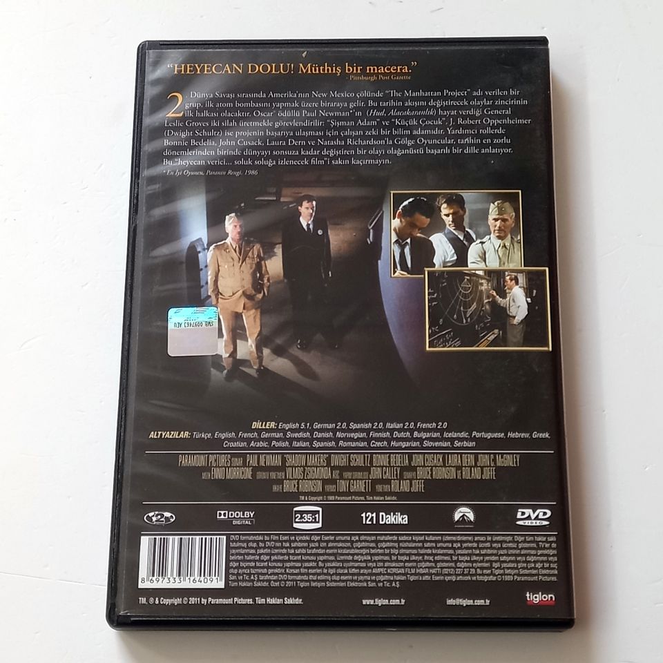 GÖLGE OYUNCULAR SHADOW MAKERS - PAUL NEWMAN DVD 2.EL