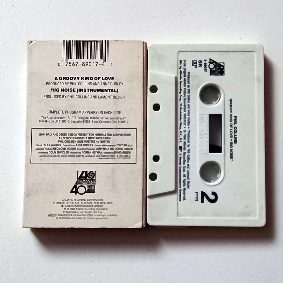PHIL COLLINS - A GROOVY KIND OF LOVE (1988) - KASET SINGLE MADE IN USA 2.EL