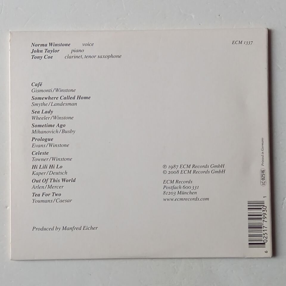 NORMA WINSTONE – SOMEWHERE CALLED HOME (1987) - CD 2008 REISSUE 2.EL