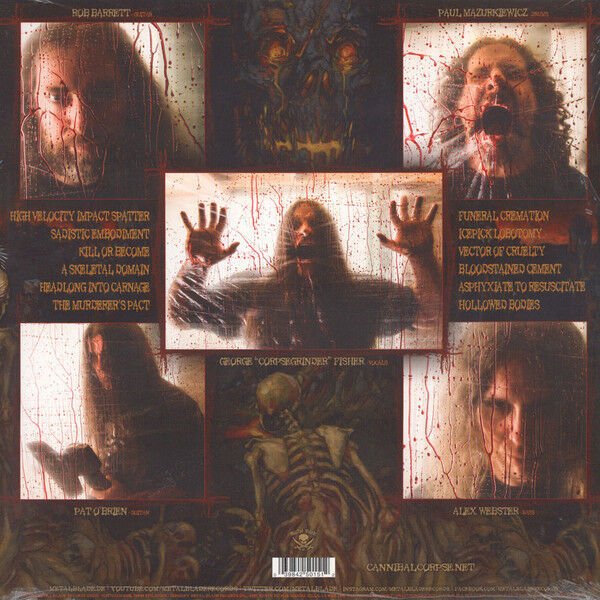 CANNIBAL CORPSE - A SKELETAL DOMAIN (2014) - LP 2026 WHITE COLOURED EDITION SIFIR PLAK