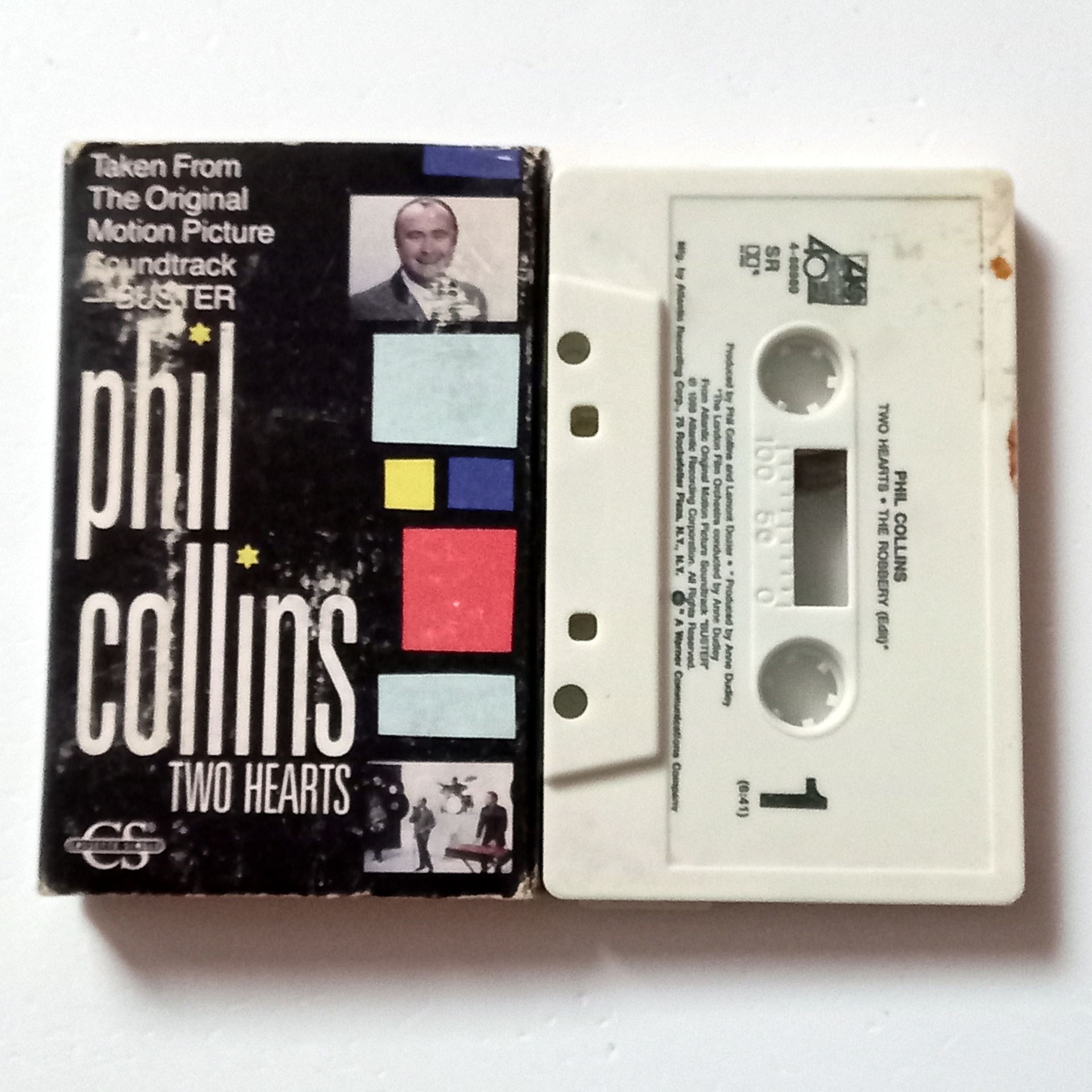 PHIL COLLINS -TWO HEARTS (1988) - KASET SINGLE MADE IN USA 2.EL