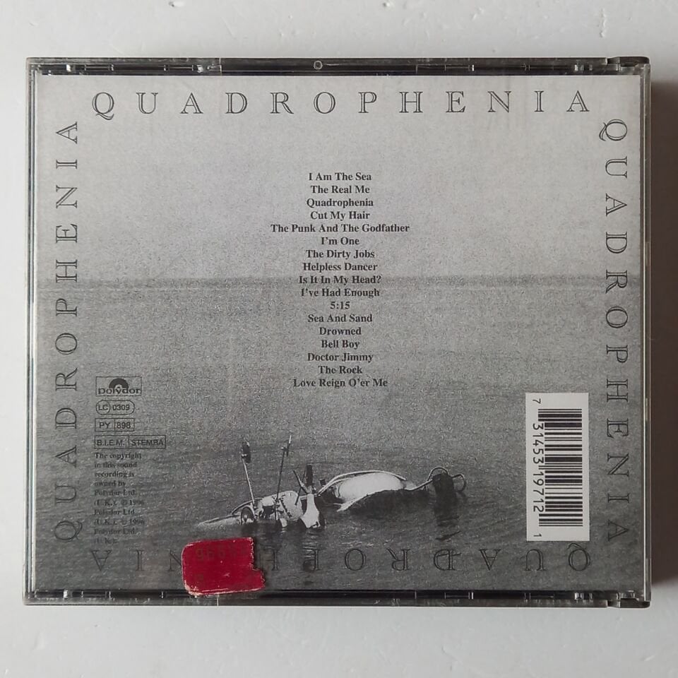 THE WHO – QUADROPHENIA (1986) - 2CD REMASTERED 1996 REISSUE 2.EL