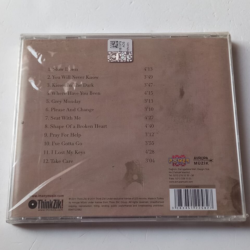 IMANY – THE SHAPE OF A BROKEN HEART (2011) - CD REISSUE AMBALAJINDA SIFIR