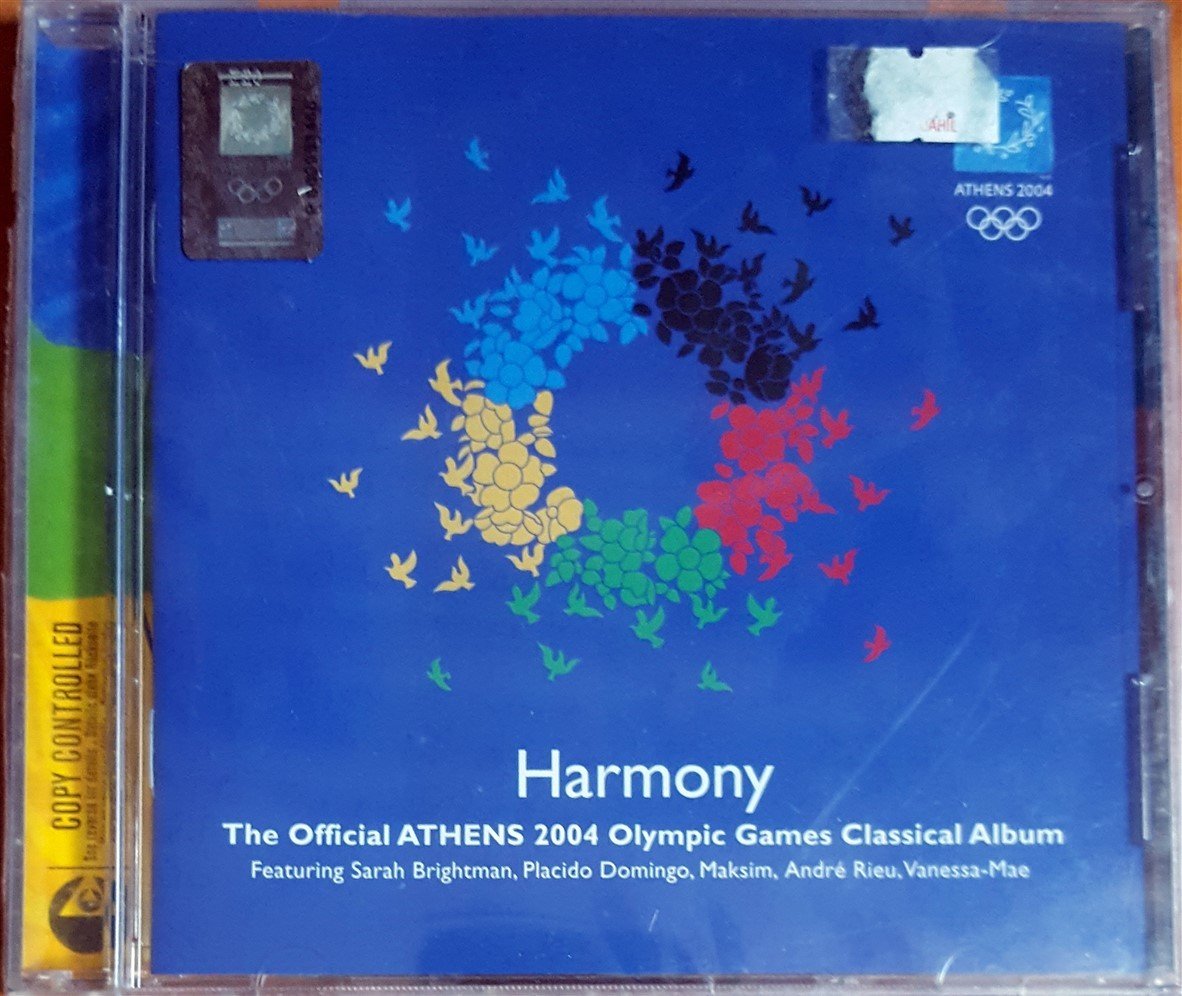 HARMONY / THE OFFICIAL ATHENS 2004 OLYMPIC GAMES CLASSICAL ALBUM FEAT. SARAH BRIGHTMAN, PLACIDO DOMINGO, MAKSIM, ANDRE RIEU, VANESSA-MAE (2004) CD SIFIR