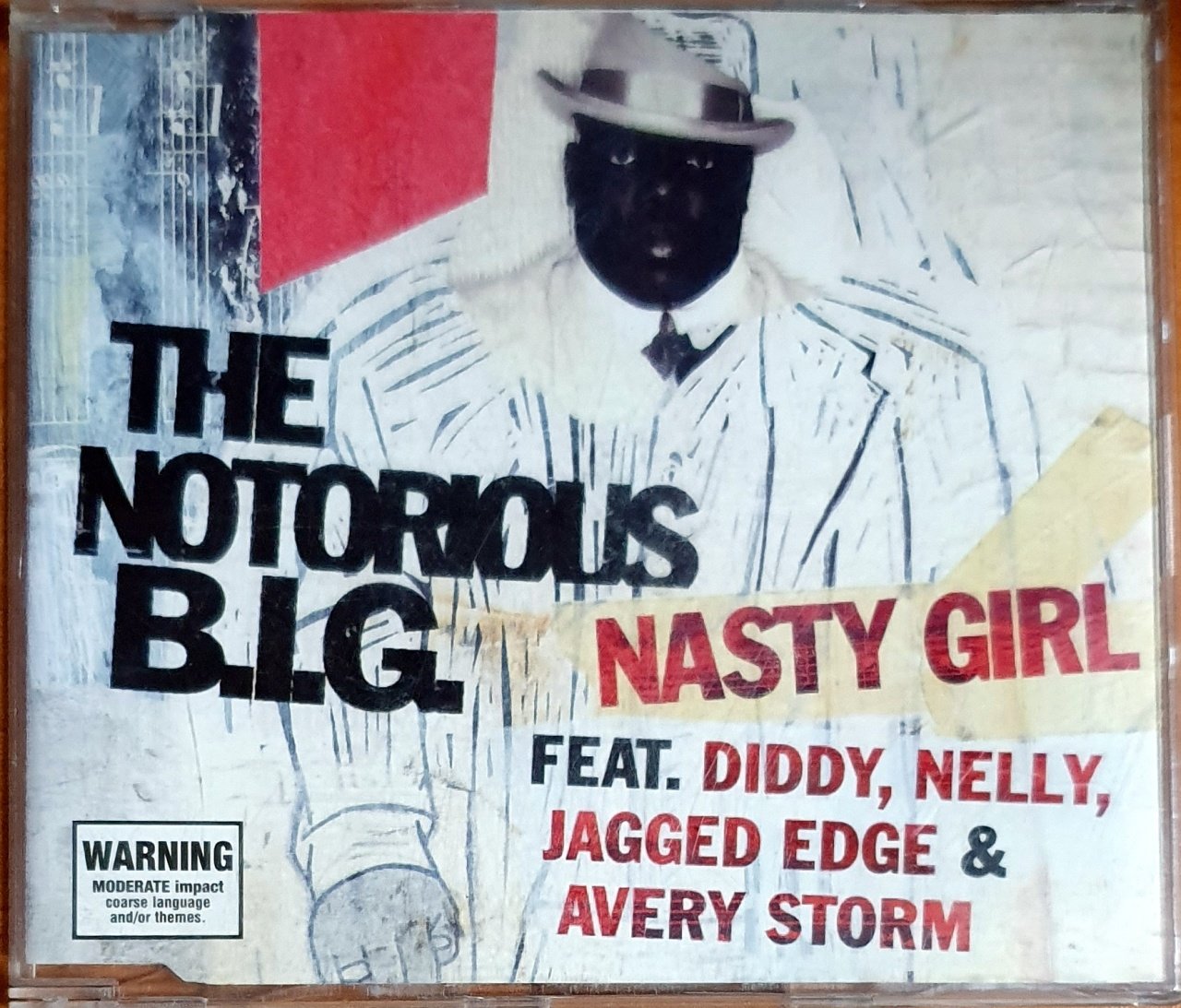 THE NOTORIOUS B.I.G. FEAT. DIDDY, NELLY, JAGGED EDGE & AVERY STORM - NASTY GIRL (2005) - CD BAD BOY RECORDS SINGLE 2.EL
