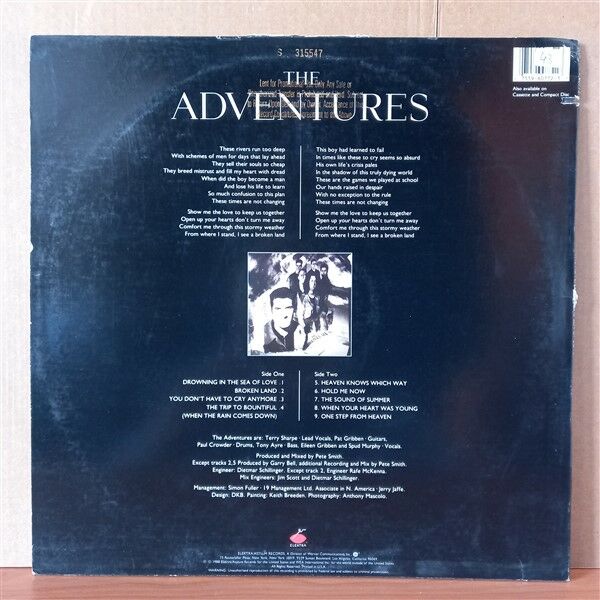 THE ADVENTURES – THE SEA OF LOVE (1988) - LP 2.EL PLAK