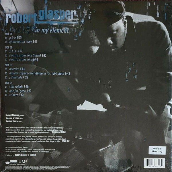 ROBERT GLASPER - IN MY ELEMENT (2007) - 2LP 180GR BLUE NOTE CLASSIC VINYL SERIES 2023 EDITION SIFIR PLAK