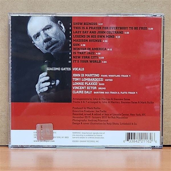 GIACOMO GATES – THE REVOLUTION WILL BE JAZZ / THE SONGS OF GIL SCOTT-HERON (2011) - CD 2.EL