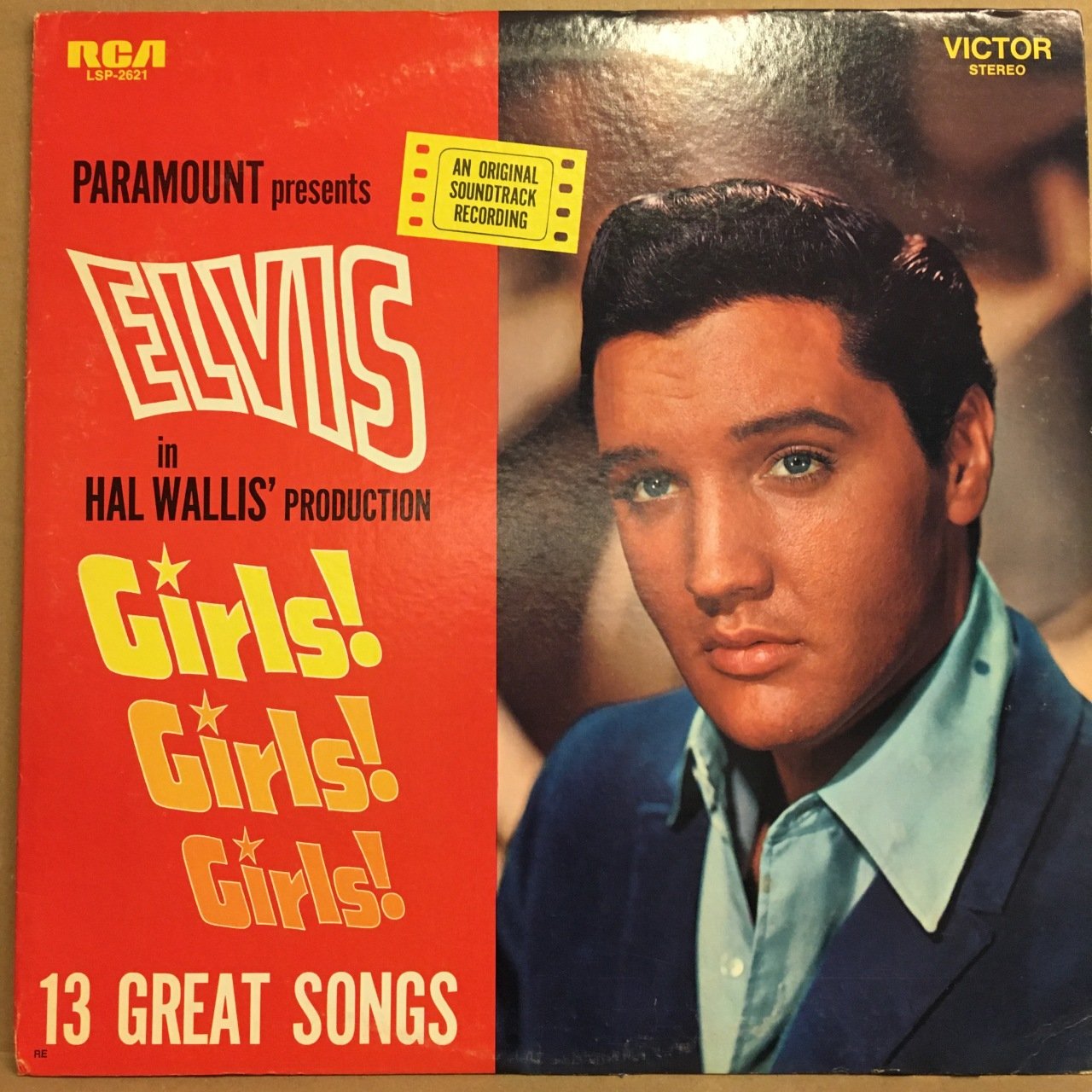 ELVIS PRESLEY - GIRLS! GIRLS! GIRLS! (SOUNDTRACK) (1962) 1976 REISSUE 2.EL PLAK
