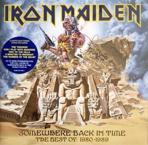 IRON MAIDEN – SOMEWHERE BACK IN TIME - THE BEST OF: 1980-1989 (2008) - CD REISSUE JEWEL CASE AMBALAJINDA SIFIR