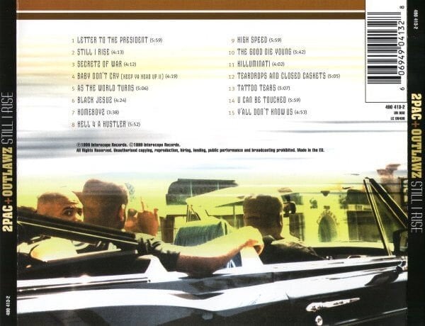 2PAC + OUTLAWZ – STILL I RISE (1999) - CD REISSUE JEWEL CASE AMBALAJINDA SIFIR