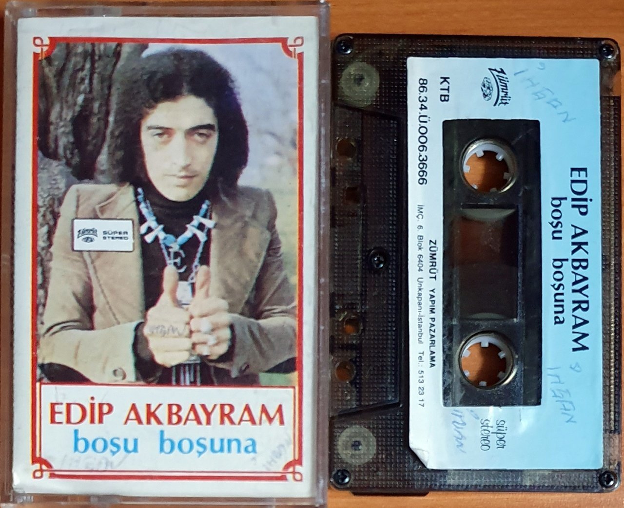EDİP AKBAYRAM - BOŞU BOŞUNA (1986) - KASET ZÜMRÜT 2.EL