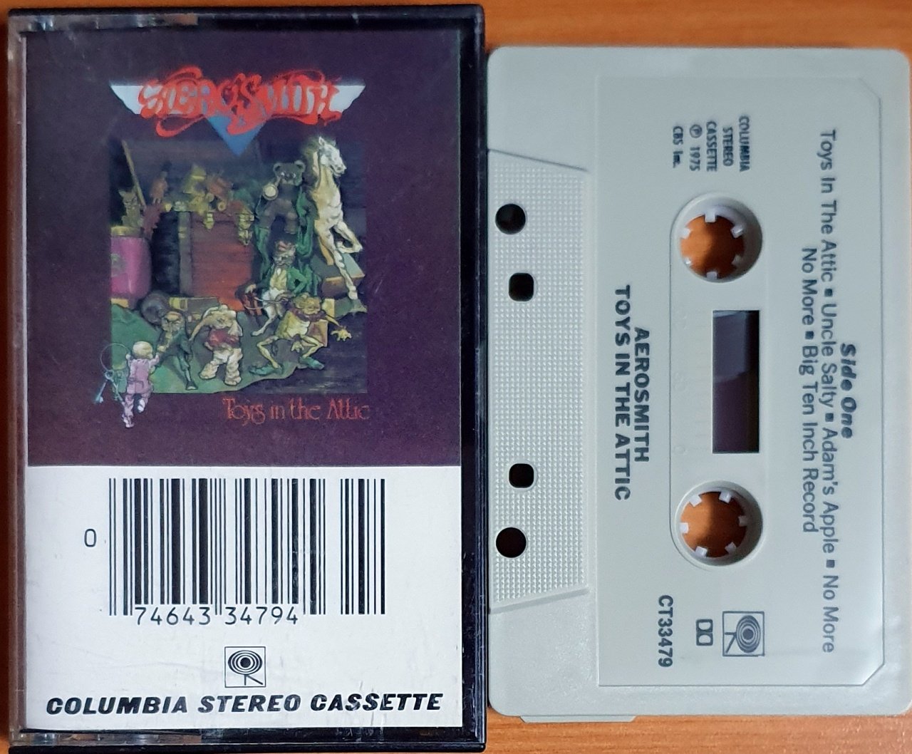 AEROSMITH - TOYS IN THE ATTIC (1975) - KASET MADE IN USA CBS 2.EL