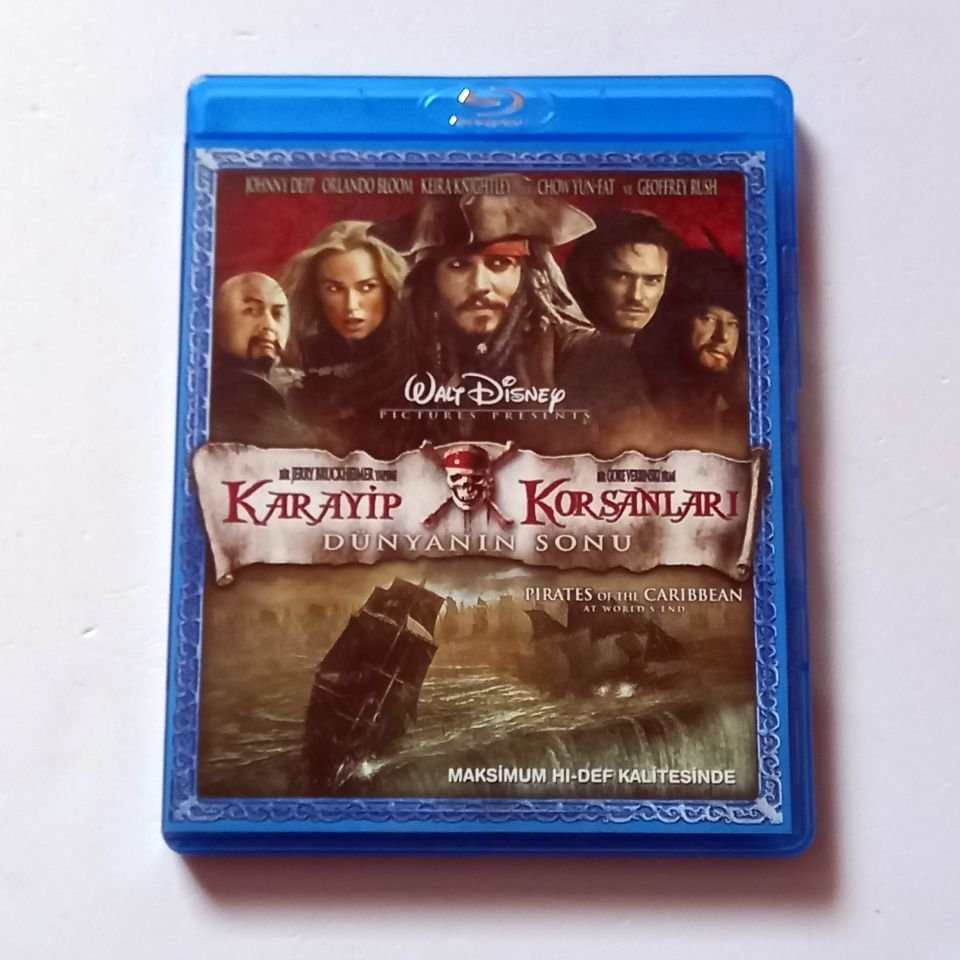 KARAYİP KORSANLARI DÜNYANIN SONU / PIRATES OF THE CARIBBEAN AT WORLD'S END - JOHNNY DEPP, ORLANDO BLOOM, KEIRA KNIGHTLEY, GEOFFREY RUSH - YÖN.: GORE VERBINSKI  - BLU-RAY 2.EL