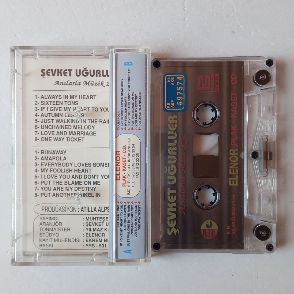 ŞEVKET UĞURLUER - ANILARLA MÜZİK 2 (1992) - KASET 2.EL