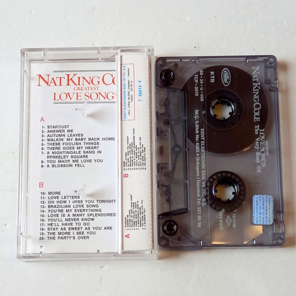 NAT KING COLE - GREATEST LOVE SONGS (1986) - KASET 2.EL