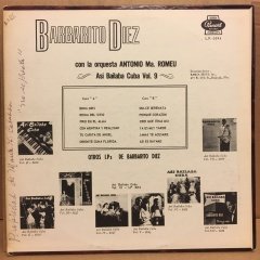 BARBARITO DIEZ CON LA ORQUESTA ANTONIO MARIA ROMEU, ASI BAILABA CUBA VOL.9 2.EL PLAK